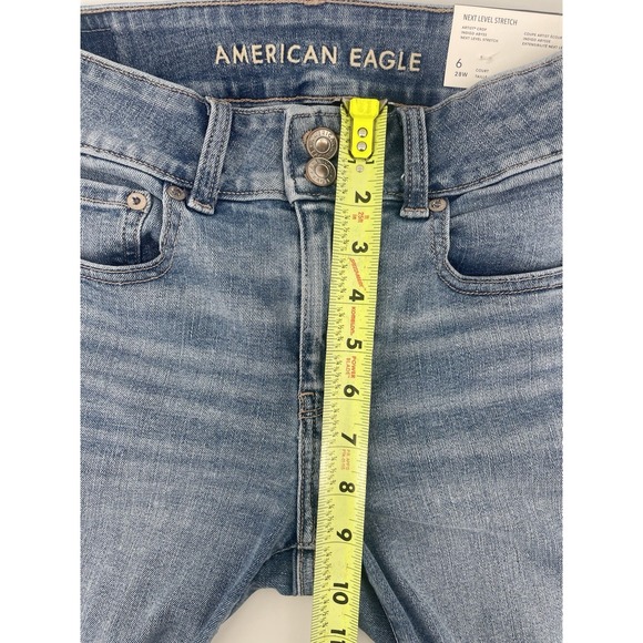 American Eagle Womens Size 6 Short Artist Crop Classic MedNext Level Stretch NWT - Picture 6 of 10